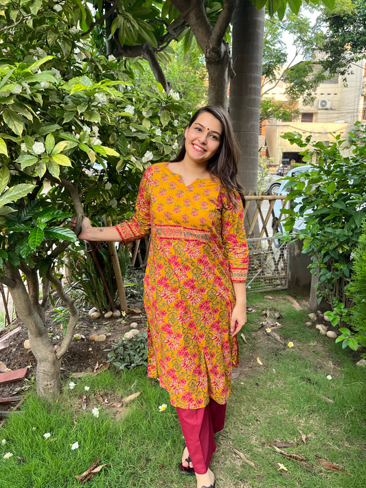 palazzo and short kurti