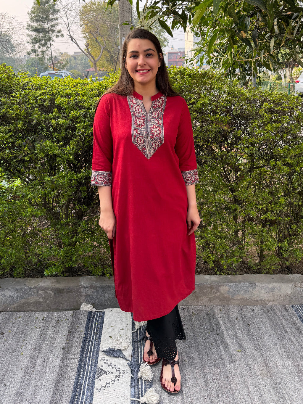 Arohi Classic Kurta by Sanskritam