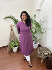 Onion pink basic kurta - MYSANSKRITAM