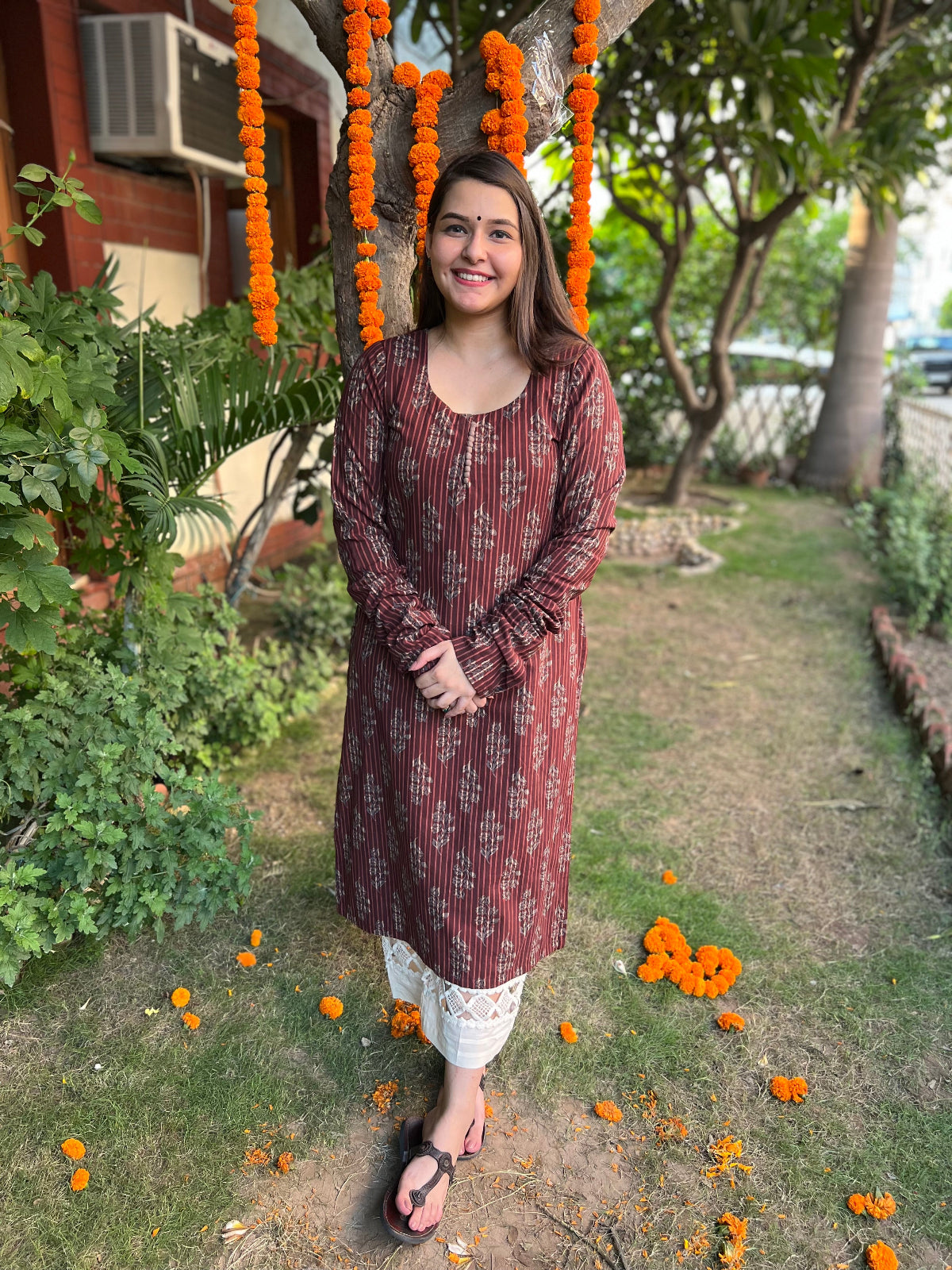 Cocacola buta Chudi sleeve kurta - MYSANSKRITAM