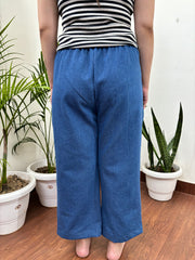 Soft denim indowestern palazzo