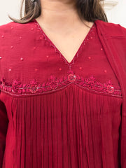 Red karwa special suit set