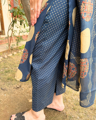 Indigo circle designer full suit set