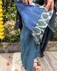 Morpankhi leaf Chanderi full suit set