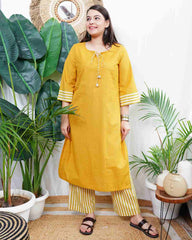 Mustard Solid Coord Set