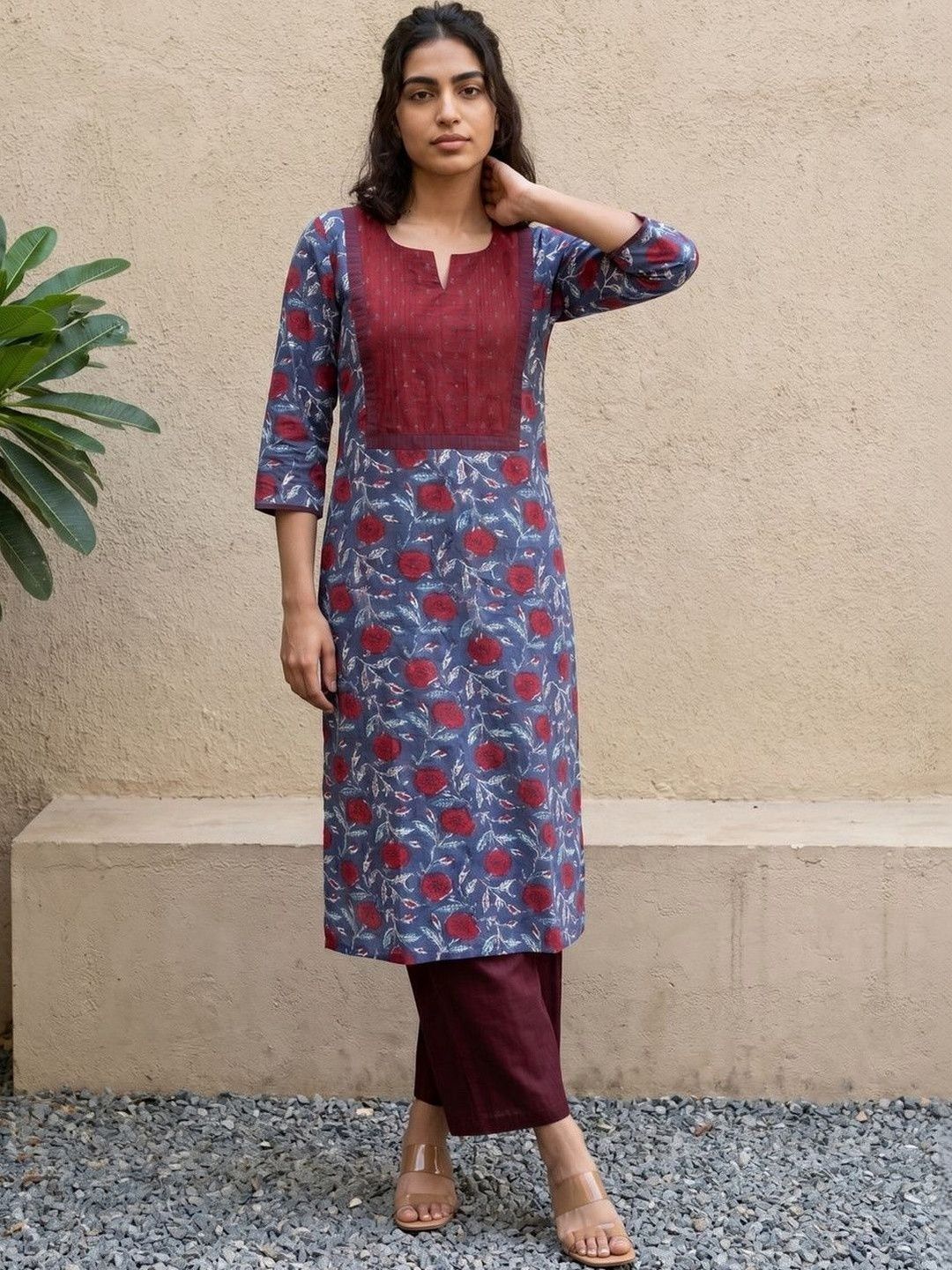Navy Blue Kurta