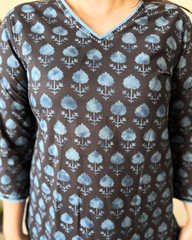 Dark Blue small tree coord set