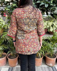 Kalamkari print short kurti