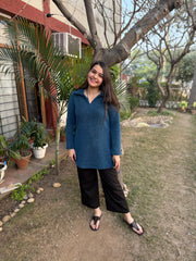 Peacock imported woollen top