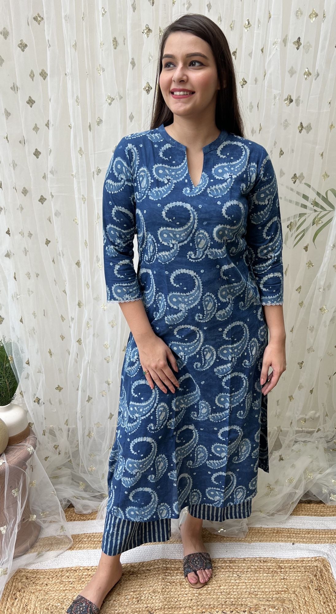 Indigo Ambi Coord set - MYSANSKRITAM