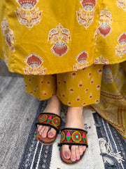 Yellow Rose Aline Full Suit Set Pant by MySanskritam