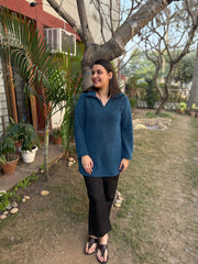 Peacock imported woollen top