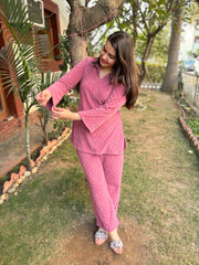Pink imported coord set (woollen)
