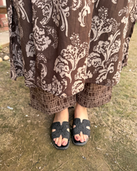 Brown Sanganeri suit set