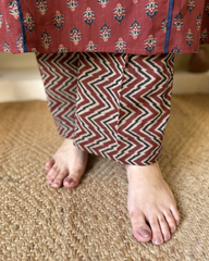 Maroon buti coord set