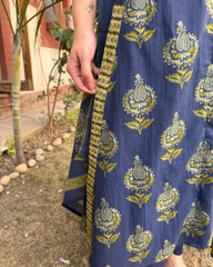 Indigo Buta Full suit set