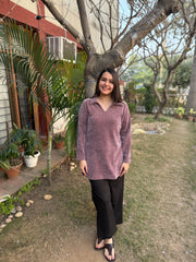 Dark lavender Imported top