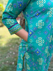 Sea Green Geometric Coord set