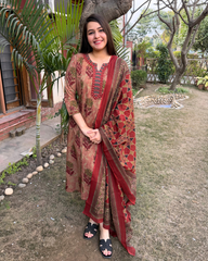 Rust Buta Sanganeri full suit set