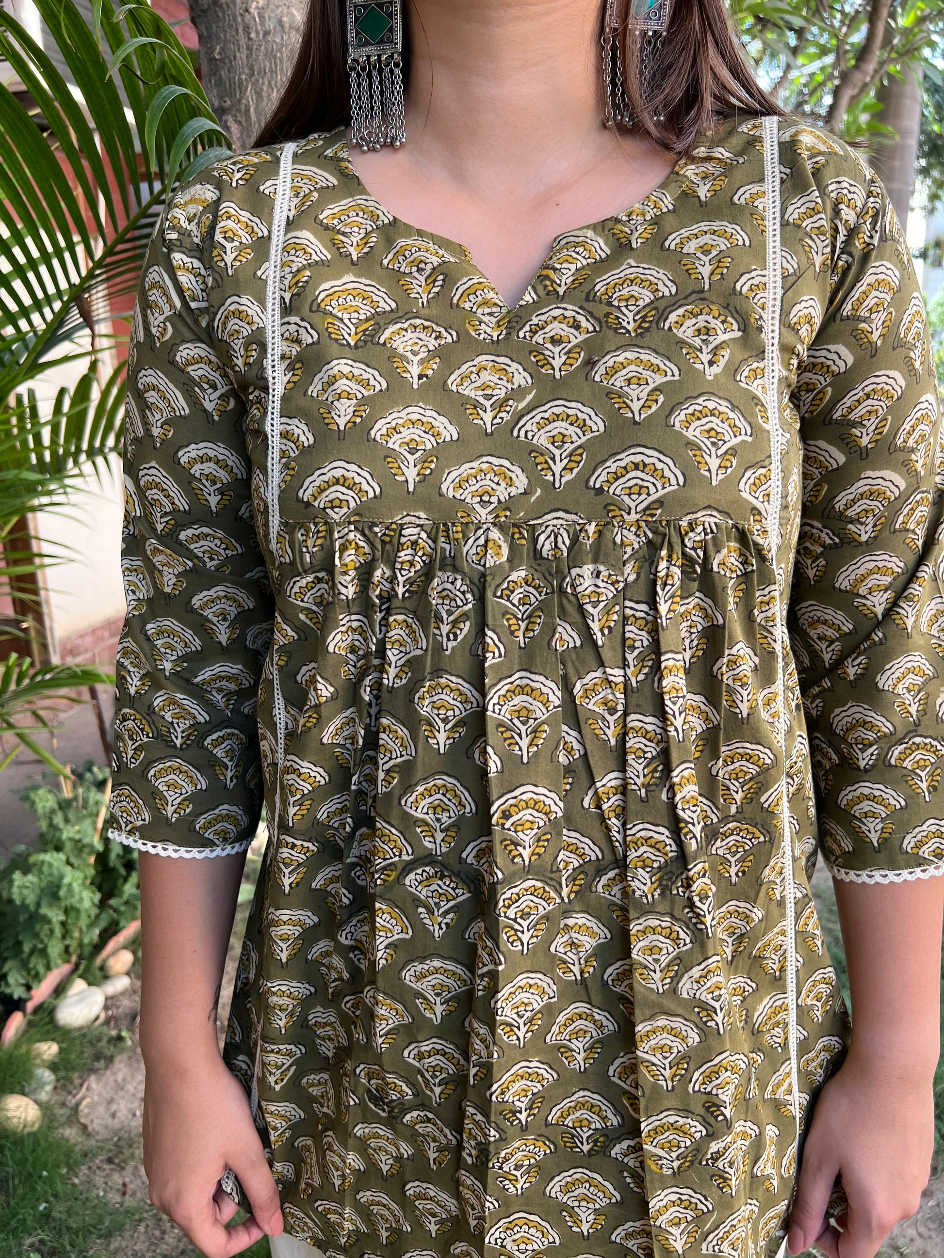 palazzo and short kurti