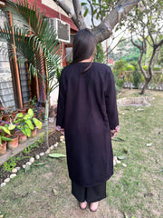 Black embroidered Phiran (Loose fitting)