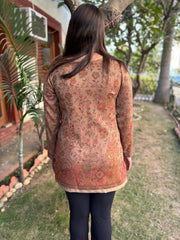 Brown Ambi woollen short kurti