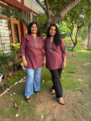 Wine Buti short kurti