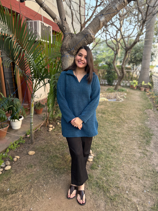 Peacock imported woollen top