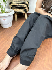 Black overall elastic salwar