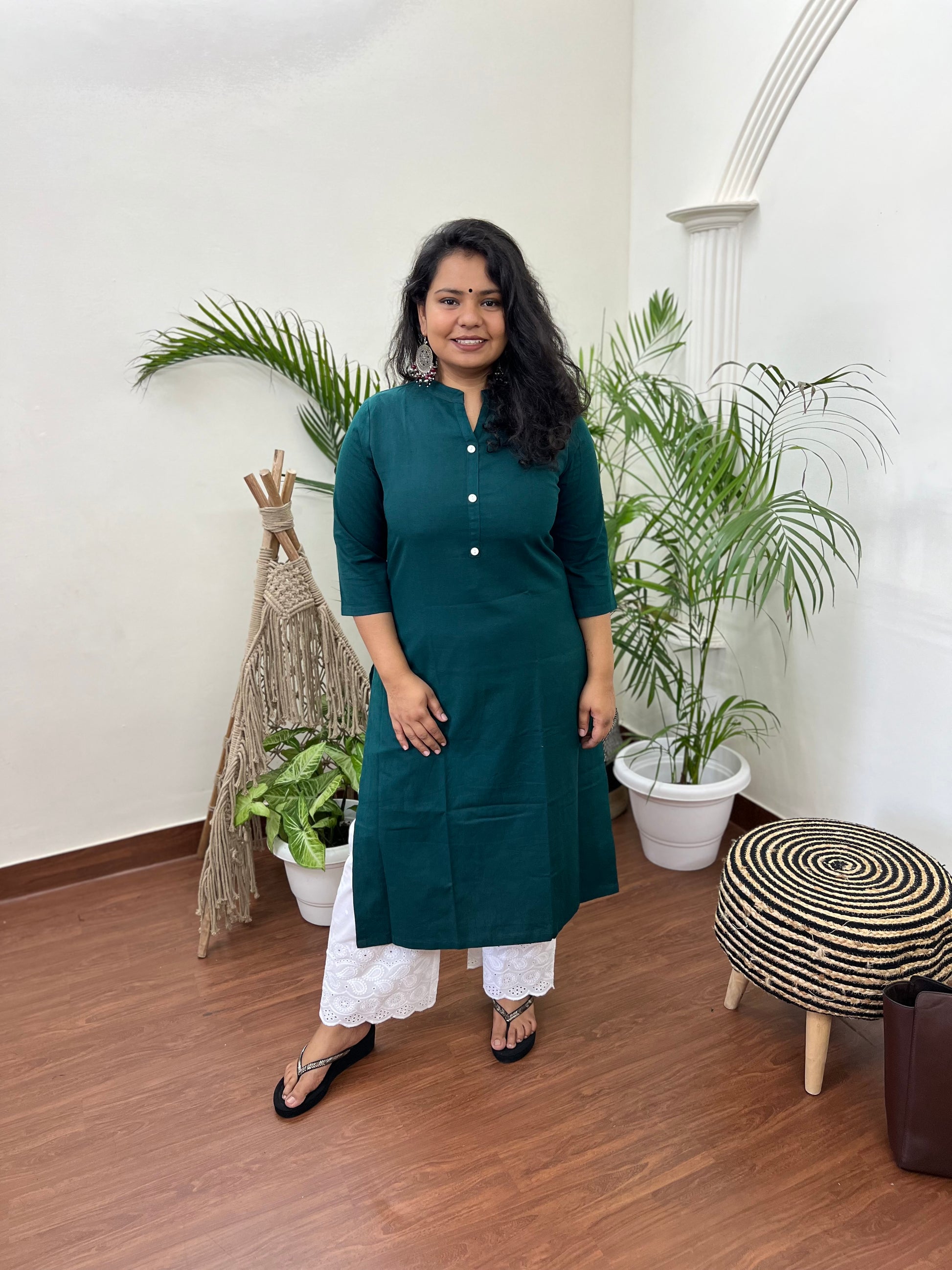 long kurti palazzo