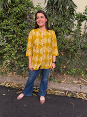 Mustard Big Leaf Shirt