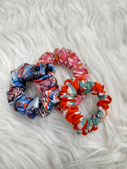 Pack of 5 scrunchies (Mix design) - MYSANSKRITAM