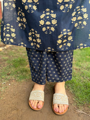 Dark Blue Buti Coord set