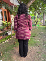 Wine Buti short kurti
