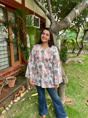 White floral kurti
