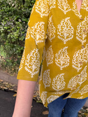 Mustard Big Leaf Shirt