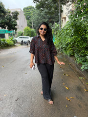 Ajrakh dotted shirt