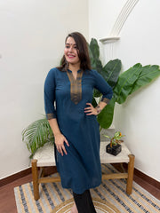 Peacock Narayanpeth border kurti
