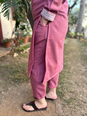 Pink woollen coord set