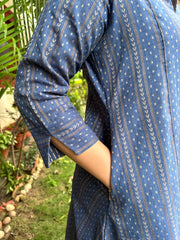 Ink blue south cotton Aline Kurta