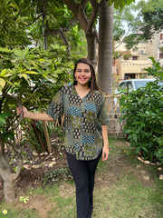 Patchwork Print Shirt - MYSANSKRITAM