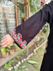 Black embroidered Phiran (Loose fitting)