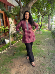 Wine Buti short kurti