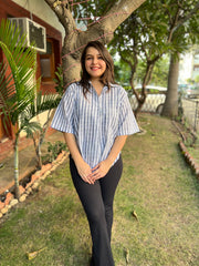 Indowestern Cotton free flow top - MYSANSKRITAM