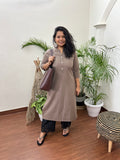 purple kurta for women