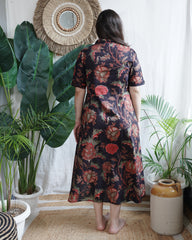 Dusky Floral Print Dress