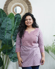 Lavender yoke kurti