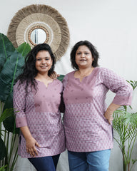 Lavender yoke kurti