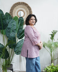 Lavender yoke kurti