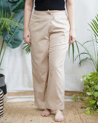 Beige Basic flex palazzo
